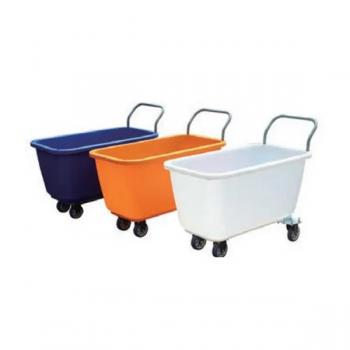 Plastic feed trolley