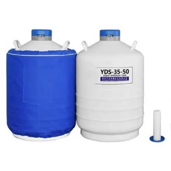 Liquid nitrogen container with canisters